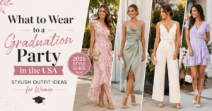 What to Wear to a Graduation Party in the USA featuring stylish graduation party outfit ideas for women in 2026.