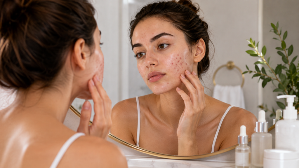 pimples on the face