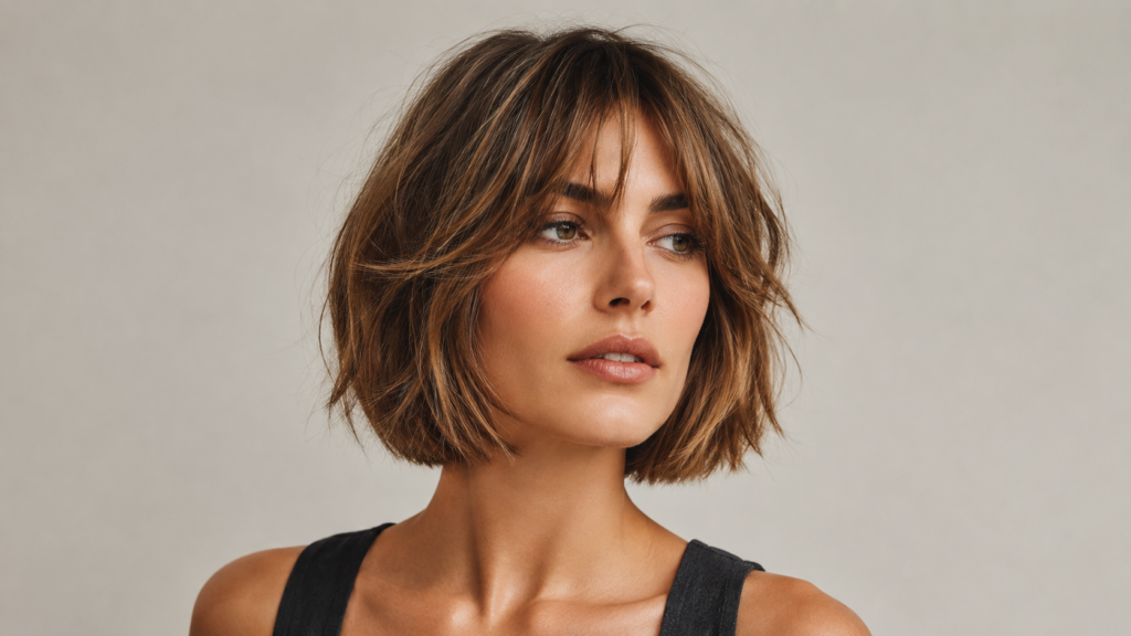 The Flattering Chin-Length Layered Shag