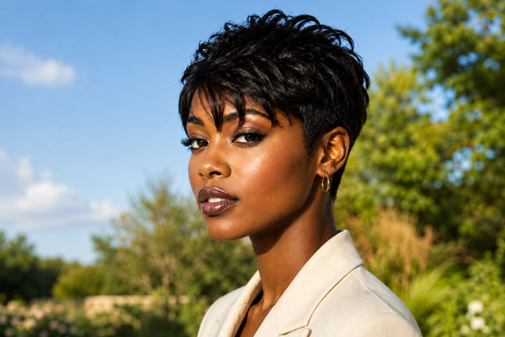 6 Natural Short Low-Maintenance Haircuts for Black Women