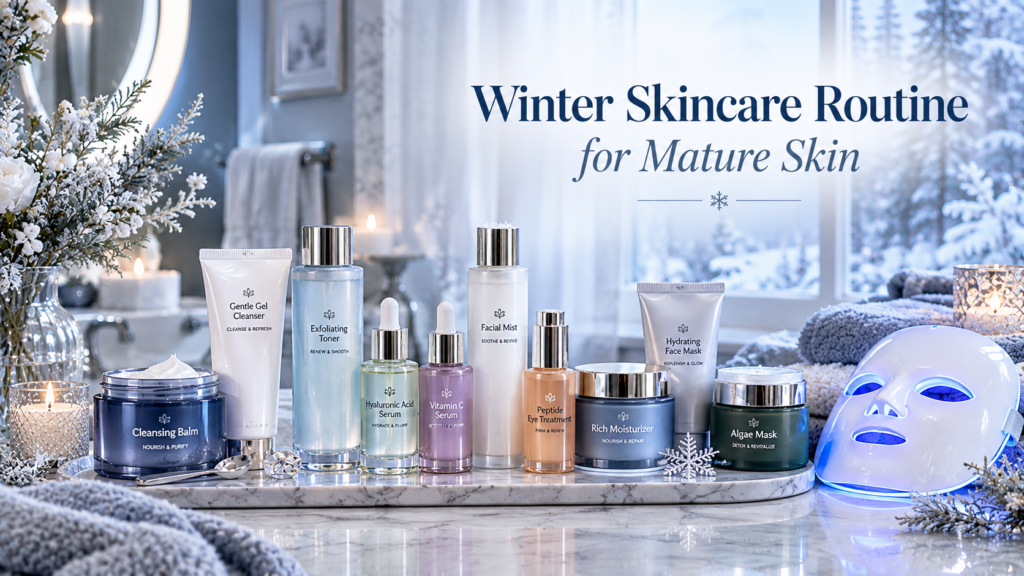 winter skincare routine for mature skin