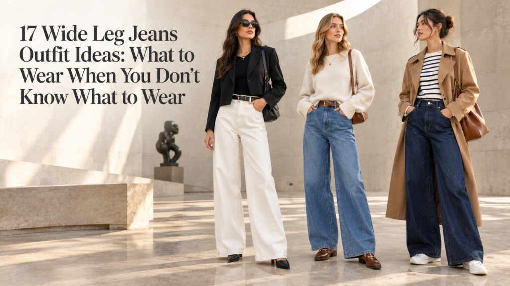 Wide Leg Jeans Outfit Ideas